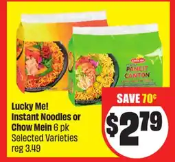 FreshCo Lucky Me! Instant Noodles or Chow Mein 6 pk Selected Varieties offer