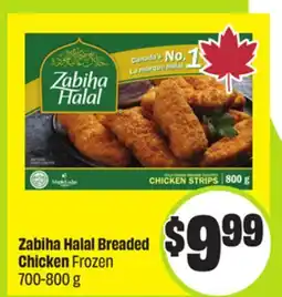 FreshCo Zabiha Halal Breaded Chicken Frozen 700-800g offer