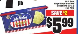 FreshCo M.Y. San SkyFlakes Saltine Crackers 800 g offer