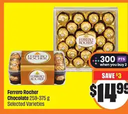 FreshCo Ferrero Rocher Chocolate 259-375 g Selected Varieties offer