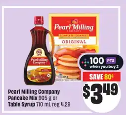 FreshCo Pearl Milling Company Pancake Mix 905 g or Table Syrup 710 mL offer