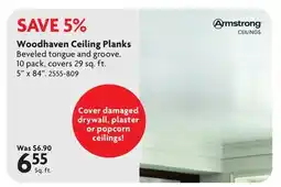 Home Hardware Woodhaven Ceiling Planks offer
