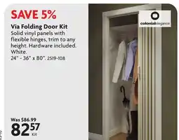Home Hardware Via Folding Door Kit offer