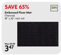 Home Hardware Embossed Floor Mat offer