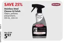 Home Hardware 355mL Stainless Steel Spray Cleaner offer