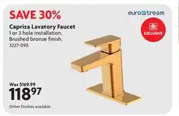 Home Hardware Capriza Lavatory Faucet offer