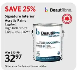 Home Hardware Signature Interior Acrylic Paint offer