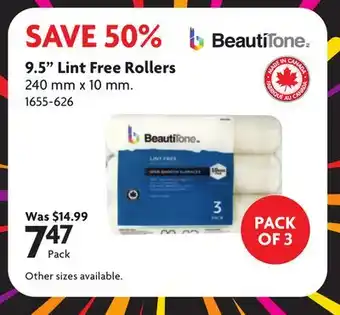 Home Hardware 9.5 Lint Free Rollers offer