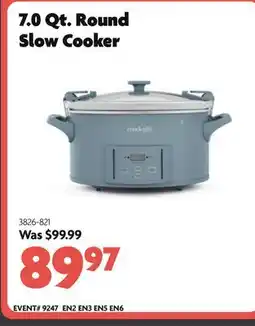 Home Hardware 7.0 Qt. Round Slow Cooker offer