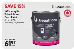 Home Hardware 100% Acrylic Trim & Door Pearl Paint offer