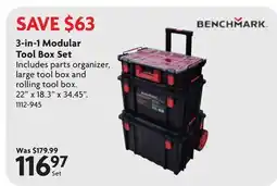 Home Hardware 3-in-1 Modular Tool Box Set offer