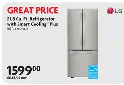 Home Hardware 21.8 Cu. Ft. Refrigerator with Smart Cooling Plus offer