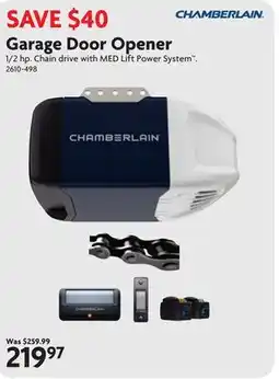 Home Hardware Garage Door Opener offer
