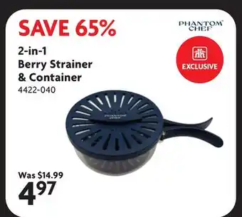 Home Hardware 2-in-1 Berry Strainer & Container offer