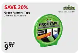 Home Hardware Green Painter's Tape offer