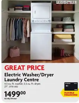 Home Hardware Electric Washer/Dryer Laundry Centre offer