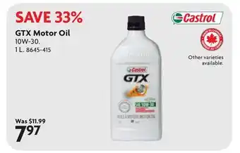 Home Hardware GTX Motor Oil offer