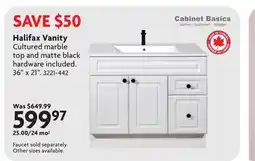 Home Hardware Halifax Vanity offer