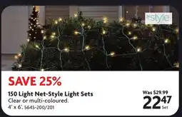 Home Hardware 150 Light Net-Style Light Sets offer