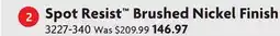 Home Hardware Spot Resist Brushed Nickel Finish offer
