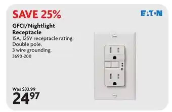 Home Hardware GFCI/Nightlight Receptacle offer