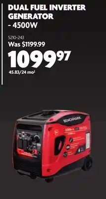 Home Hardware DUAL FUEL INVERTER GENERATOR offer