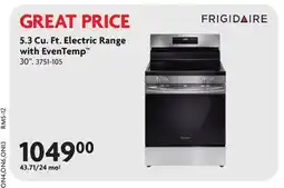 Home Hardware 5.3 Cu. Ft. Electric Range with EvenTemp offer