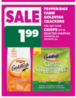Real Canadian Superstore PEPPERIDGE FARM GOLDFISH CRACKERS, 156-227 G OR CRISPS, 177 G offer