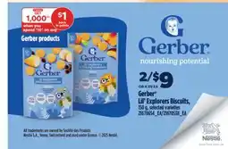 Real Canadian Superstore GERBER LIL' EXPLORERS BISCUITS, 150 G offer