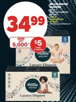 Real Canadian Superstore MILLIE MOON DIAPERS, 88-120' S offer