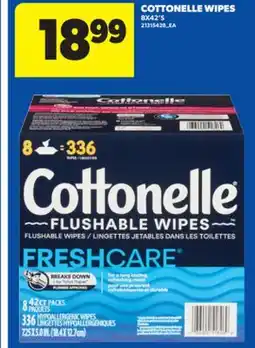 Real Canadian Superstore COTTONELLE WIPES, 8X42'S offer