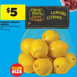 Real Canadian Superstore FARMER'S MARKET LEMONS, 2 LB offer