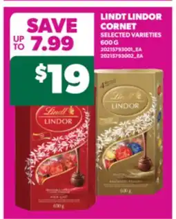 Real Canadian Superstore LINDT LINDOR CORNET, 600 G offer
