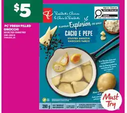 Real Canadian Superstore PC FRESH FILLED GNOCCHI, 280-350 G offer