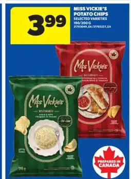 Real Canadian Superstore MISS VICKIE'S POTATO CHIPS, 190/200 G offer