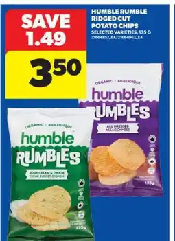 Real Canadian Superstore HUMBLE RUMBLE RIDGED CUT POTATO CHIPS, 135 G offer
