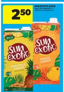 Real Canadian Superstore SUN EXOTIC JUICE, 1 L offer
