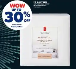 Real Canadian Superstore PC SHEET SETS offer