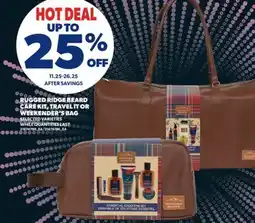 Real Canadian Superstore RUGGED RIDGE BEARD CARE KIT, TRAVEL IT OR WEEKENDER'S BAG offer