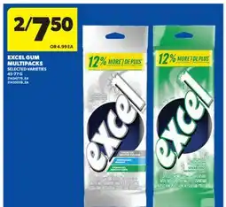 Real Canadian Superstore EXCEL GUM MULTIPACKS, 45-77 G offer