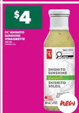 Real Canadian Superstore PC SHISHITO SUNSHINE VINAIGRETTE, 350 ML offer
