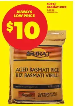 Real Canadian Superstore SURAJ BASMATI RICE, 3.63 KG offer