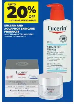 Real Canadian Superstore EUCERIN AND AQUAPHOR SKINCARE PRODUCTS offer