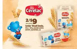 Real Canadian Superstore CERELAC BISCUIT SNACKS, 150 G-160 G offer