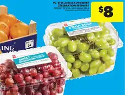 Real Canadian Superstore PC STELLA BELLA OR SWEET CELEBRATION SEEDLESS, 907 G offer