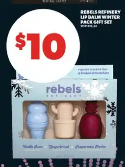 Real Canadian Superstore REBELS REFINERY LIP BALM WINTER PACK GIFT SET offer