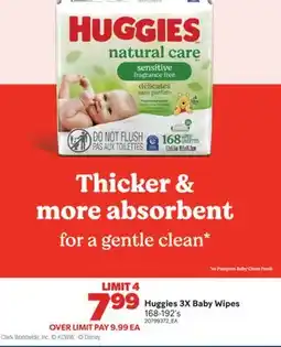 Real Canadian Superstore HUGGIES 3X BABY WIPES, 168-192'S offer