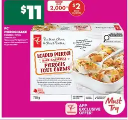 Real Canadian Superstore PC PIEROGI BAKE, 770 G offer