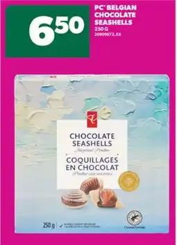 Real Canadian Superstore PC BELGIAN CHOCOLATE SEASHELLS, 250 G offer