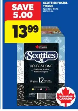 Real Canadian Superstore SCOTTIES FACIAL TISSUE, 12X126 SHEETS offer